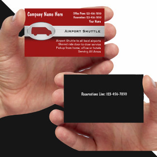 Airport Shuttle Business Cards
