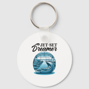 Airport Sleep Pod International World Traveler Tra Key Ring