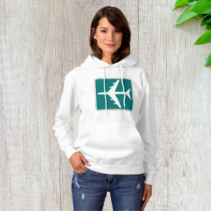 Airport Symbol Sign Aeroplane Travel Icon  Hoodie
