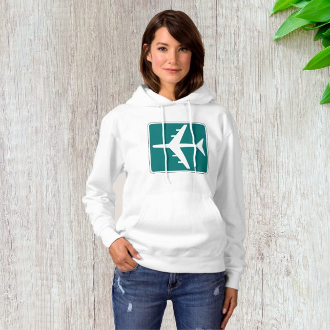 Airport Symbol Sign Aeroplane Travel Icon  Hoodie (Creator Uploaded)