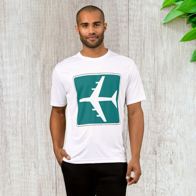Airport Symbol Sign Aeroplane Travel Icon  T-Shirt (Creator Uploaded)