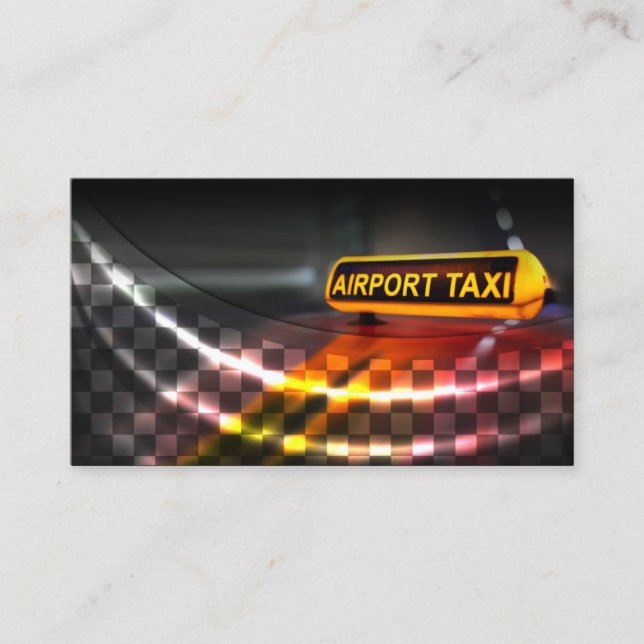 Airport Taxi Service Business Card (Front)