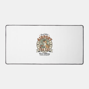 Airport TSA Cat Airport TSA Cat Vintage Vector Art Desk Mat