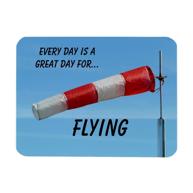 Airport Wind Sock Magnet (Horizontal)