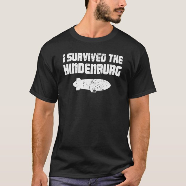 Airship Blimp  Hindenburg T-Shirt (Front)