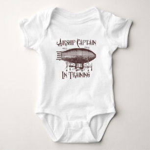 Airship Captain in Training, Steampunk for Kids Baby Bodysuit