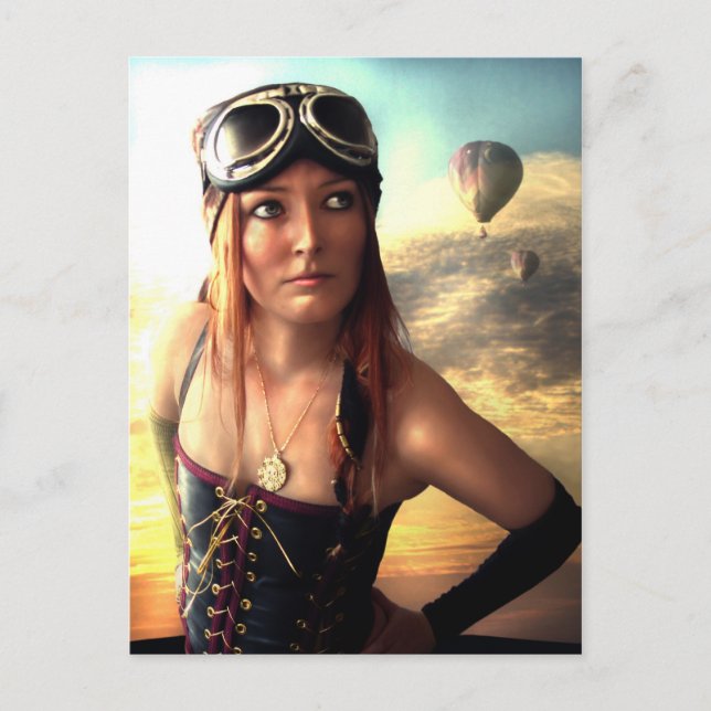 Airship Captain Postcard (Front)