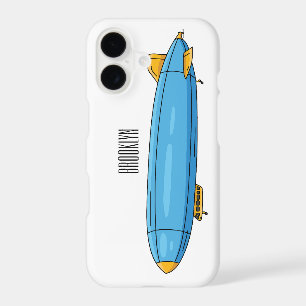 Airship cartoon illustration