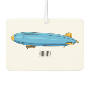 Airship cartoon illustration car air freshener