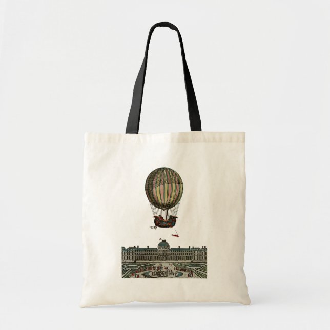 Airship Over City Tote Bag (Front)