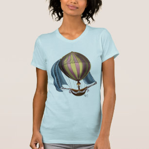 AirShip with Blue Sails T-Shirt