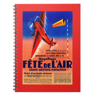 Airshow Featuring Haryse Hilsz Promotional Poste Notebook