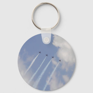 Airshow Military Jet Formation Key Ring