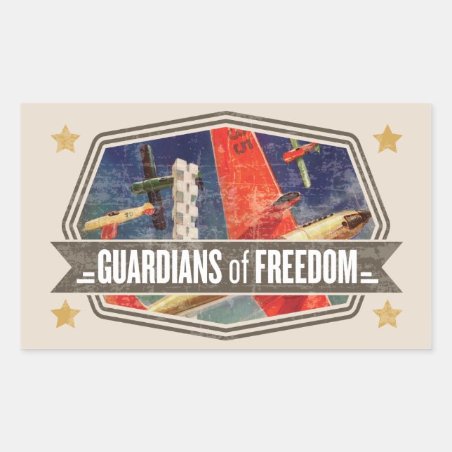 Airshow Rectangular Sticker (Front)