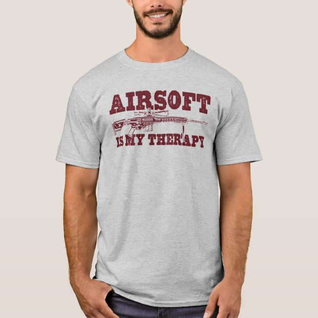 Airsoft Is My Therapy T-Shirt (Front)