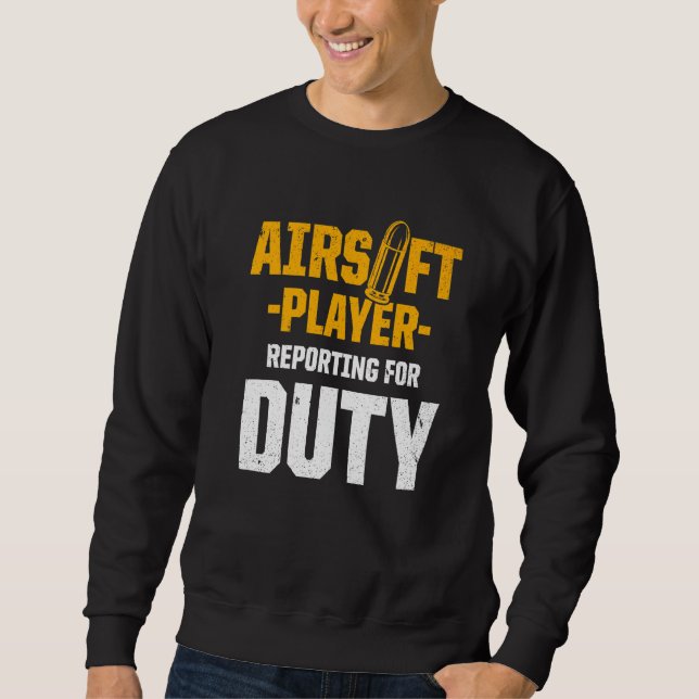 Airsoft Player Team Sport Competition Sweatshirt (Front)