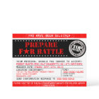 Airsoft 'Prepare for Battle' 5x7 Invitation