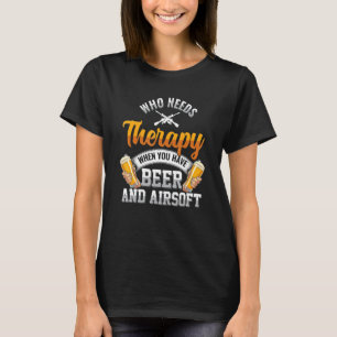 Airsoft Shooting  Sports Enthusiast Basic Gun Aim  T-Shirt