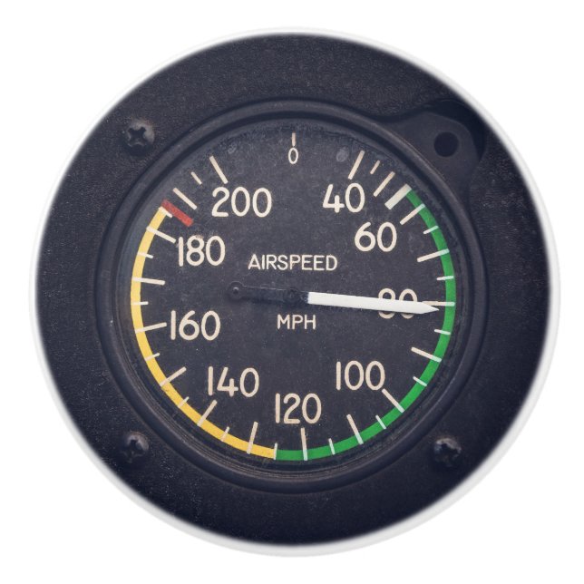 Airspeed Gauge Ceramic Knob (Front)