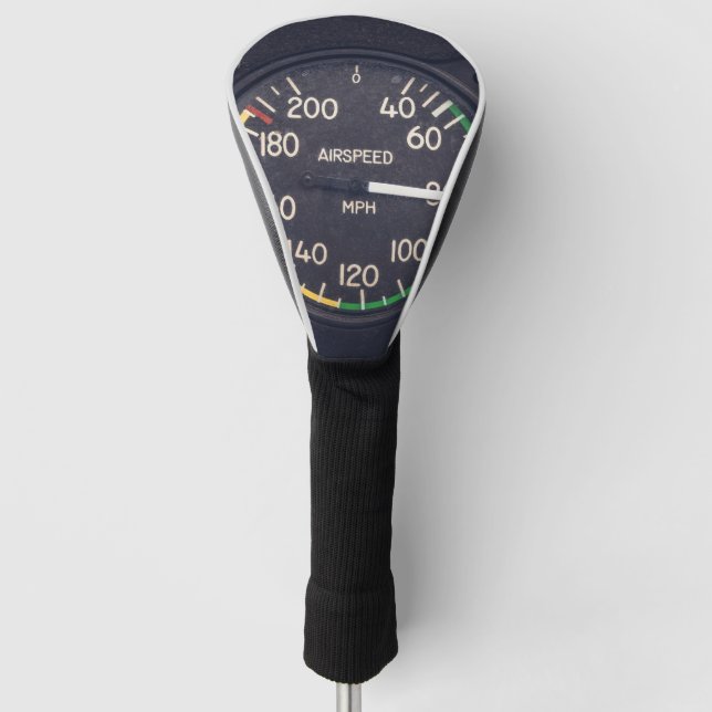 Airspeed Gauge Golf Head Cover (Front)