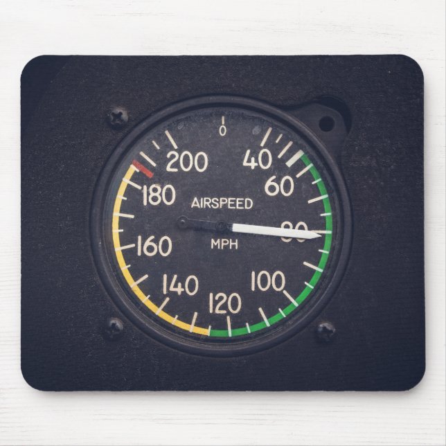 Airspeed Gauge Mouse Pad (Front)