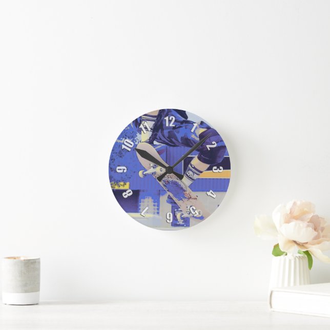 Airtime - Skateboarder Round Clock (Home)