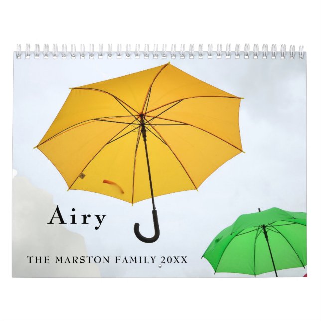 Airy 12-month calendar (Cover)