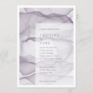 Airy and light wedding invitation