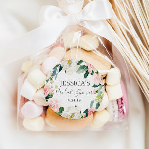 Airy Blush Bridal Shower Favour Stickers