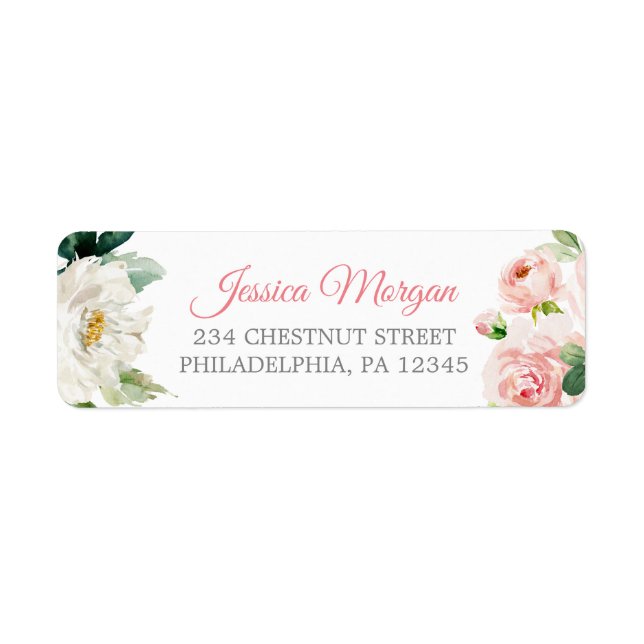 Airy Blush Return Address Label (Front)
