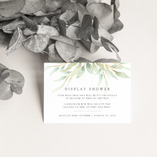 Airy Botanical Display Shower Card