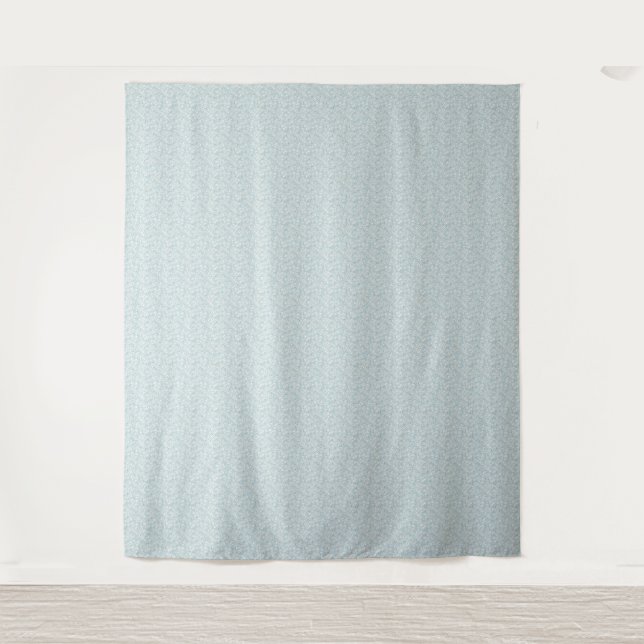 Airy Chamomile & Sky Blue Wildflower Meadow Tapestry (Front)