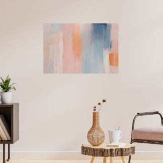 Airy Dawn Colours - Breath of Dawn | Abstract Art Poster