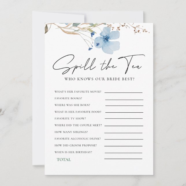 Airy Eucalyptus Greenery Boho Rustic Bridal Shower Invitation (Front)