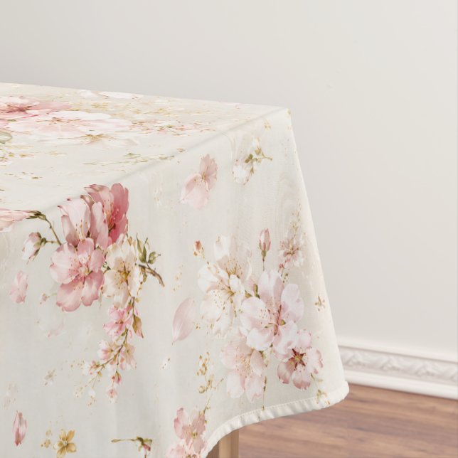 Airy Floating Delicate Blossom Rain Tablecloth (In Situ)