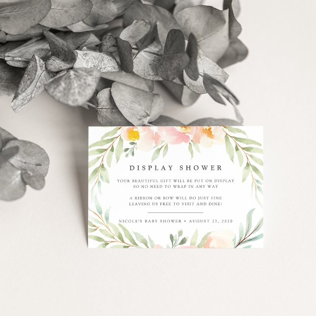 Airy Floral Display Shower Card (Creator Uploaded)