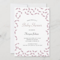Airy Leaves | Baby Shower Invitation
