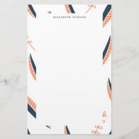 Airy Leaves | Monogram Stationery