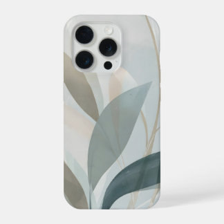 Airy Organic Botanical Abstract – Soft Modern iPhone 15 Pro Case