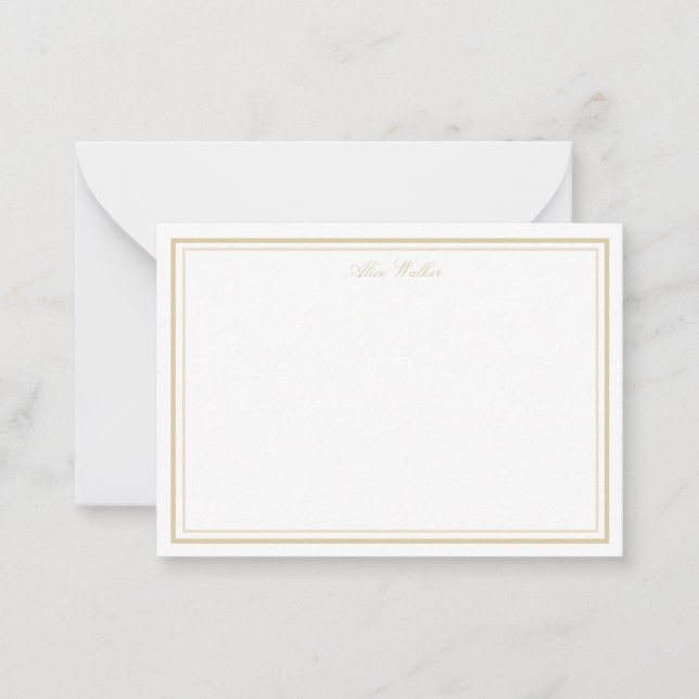 Airy Pastel Elegant Stationery Note Card (Front)