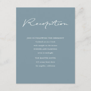 Airy Pastel   Reception Enclosure Card
