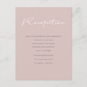 Airy Pastel   Reception Enclosure Card
