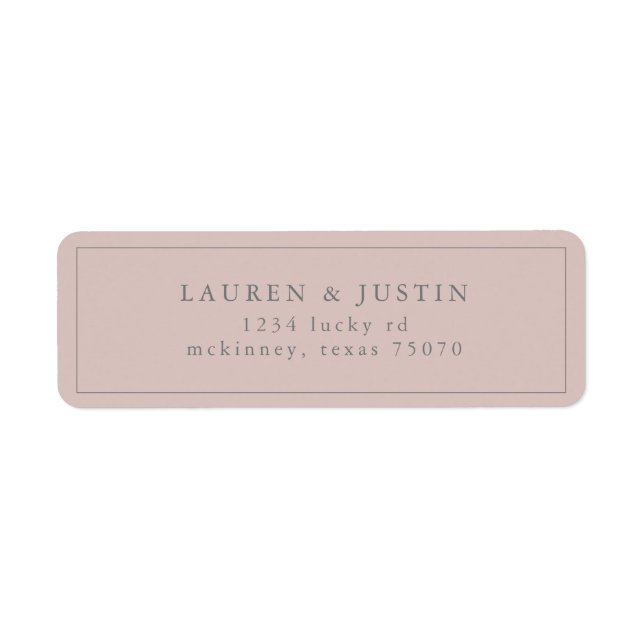Airy Pastel | Return Address Label (Front)