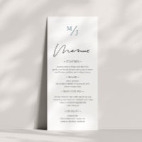 Airy Pastel ⎥ Wedding Dinner Menu Invitation