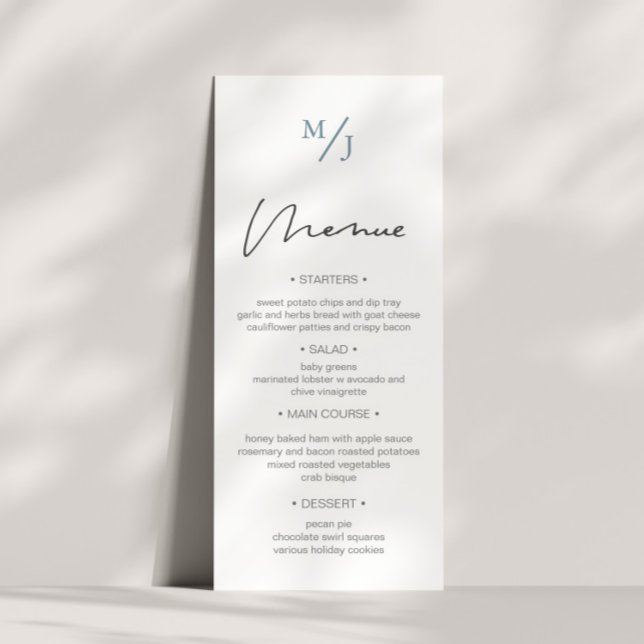 Airy Pastel ⎥ Wedding Dinner Menu Invitation (Creator Uploaded)