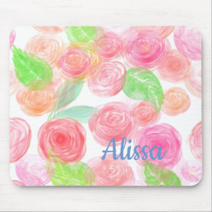 Airy Roses Mouse Pad