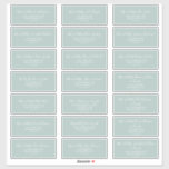 Airy Sage Green Wedding Guest Address Labels<br><div class="desc">These airy sage green wedding guest address labels are perfect for a modern wedding. Customise each label with the name and address of your guests. 21 labels per sheet. Add each sheet that you need to your cart individually. Each individual label is about 2" x 4" (may be slightly smaller)....</div>