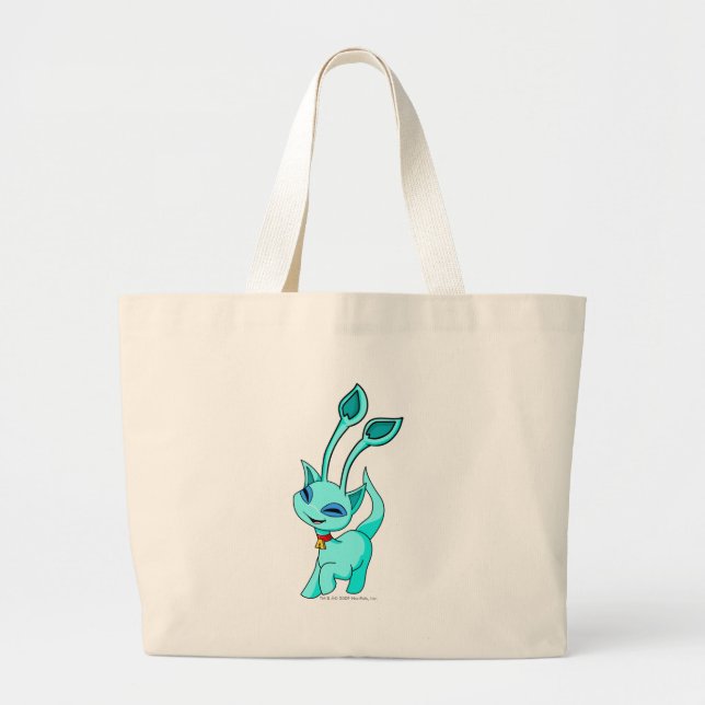 Aisha Blue Large Tote Bag (Front)