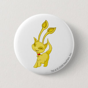 Aisha Gold 6 Cm Round Badge
