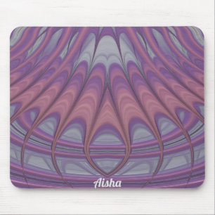 AISHA ~ Pink Lavender and Purple Design Mouse Pad